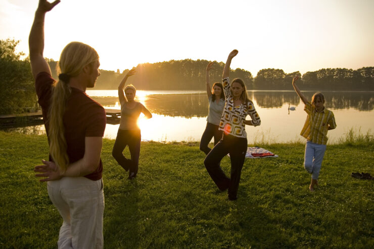 Yoga am Wolletzsee, Foto: Daniela Düring, Lizenz: Daniela Düring